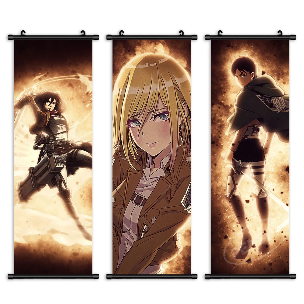 HD Print Attack On Titan Canvas Scrolls Levi Ackerman Home Decor Mikasa Ackerman Poster Hanging Anime Painting Pictures Wall Art
HD Print Attack On Titan Canvas Scrolls Levi Ackerman Home Decor Mikasa Ackerman Poster Hanging Anime Painting Pictures Wall Art