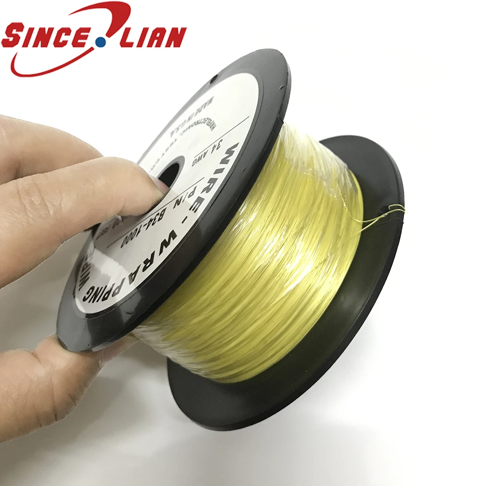

UL1423 34AWG US Imports Silver Plated Wire 305 Meters OK Line OD 0.27MM High Temperature Wire Single-Strand Single Core Cable