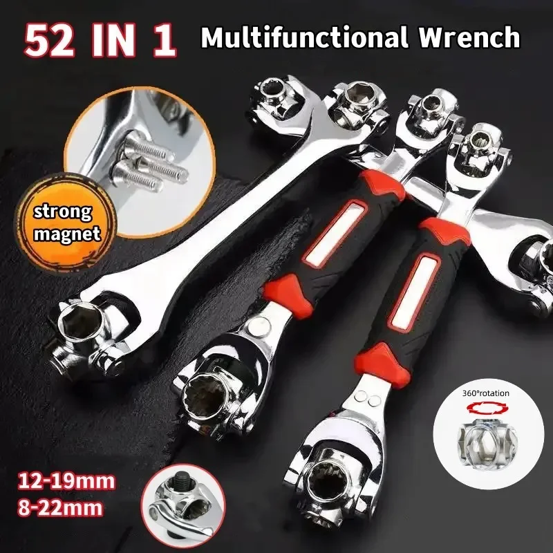 Tools Wrench Multi-function Rotating Socket 1 Tools Wrench Torque Socket Universal Repair Hand 360-degree Wrenchs In 52 Ratchet
Tools Wrench Multi-function Rotating Socket 1 Tools Wrench Torque Socket Universal Repair Hand 360-degree Wrenchs In 52 Ratchet