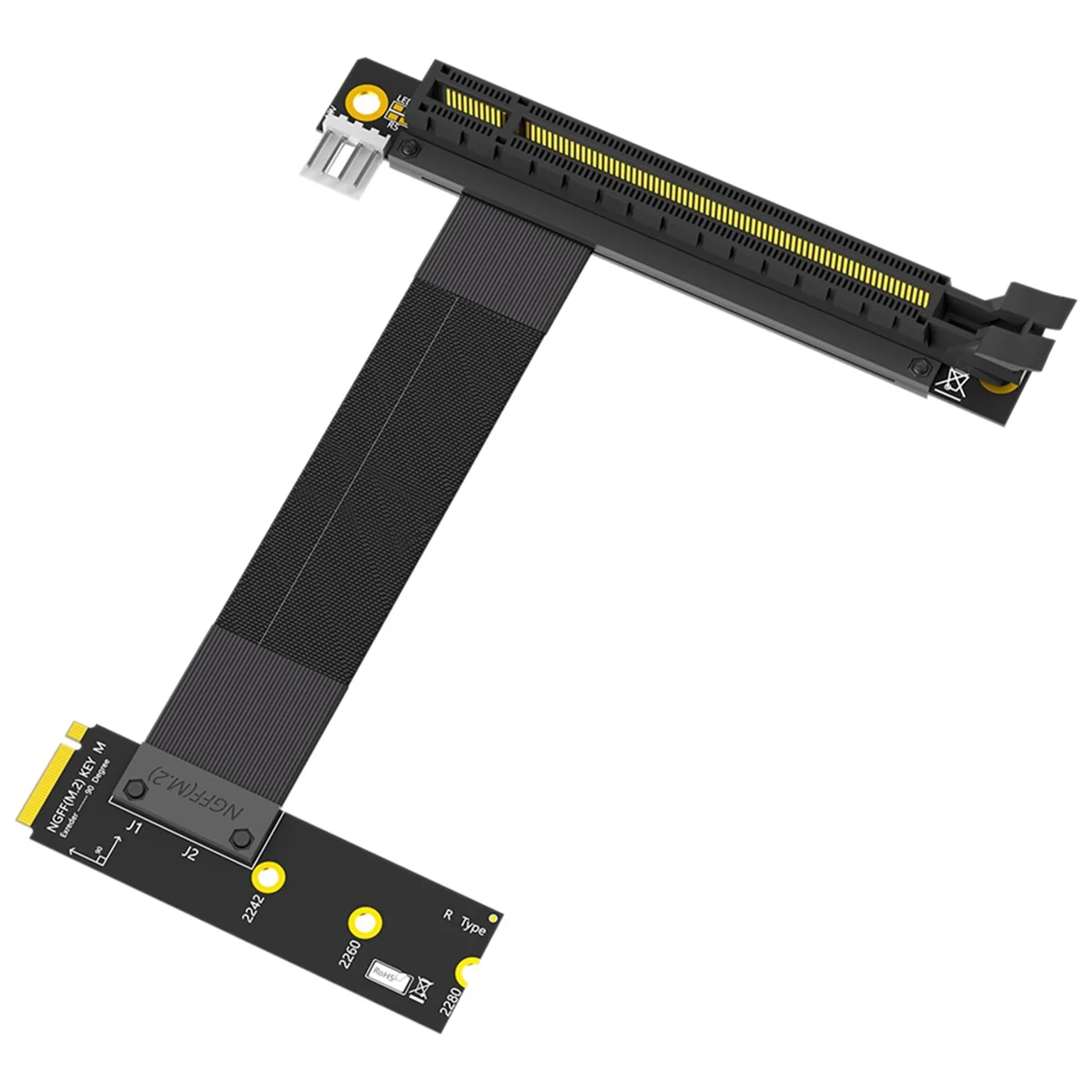 Кабель переходника M.2 NVME на PCIE X16, адаптер, графический удлинитель, 90 градусов, внешний кабель для ключа M
Кабель переходника M.2 NVME на PCIE X16, адаптер, графический удлинитель, 90 градусов, внешний кабель для ключа M