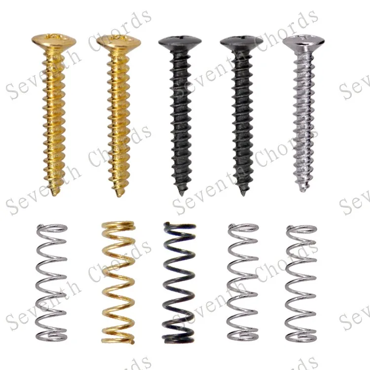 A Set 6 Pcs Electric Guitar Bass Humbucker Single Coil Pickup Mount Height Screws With Straight Body Spring M3-22MM
A Set 6 Pcs Electric Guitar Bass Humbucker Single Coil Pickup Mount Height Screws With Straight Body Spring M3-22MM