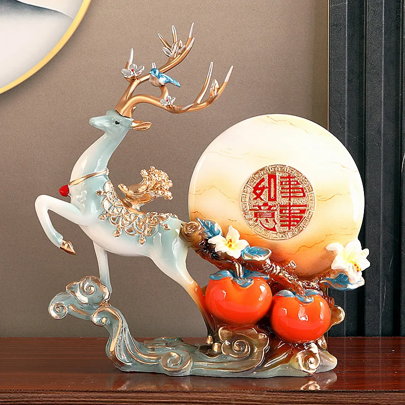 Resin Crafts Persimmon Ruyi Jade Plate Zhaocai Deer Living Room, Study, TV Cabinet, Entrance Decoration Crafts
Resin Crafts Persimmon Ruyi Jade Plate Zhaocai Deer Living Room, Study, TV Cabinet, Entrance Decoration Crafts