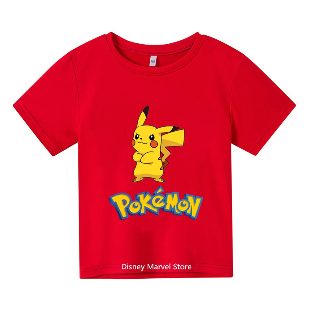 2024 New Kawaii podemiel Podemiel Pokemon Pikachu T-shirt Boys Girls Teen Student Summer Short Sleeve Top Fashion Kids Casual To
2024 New Kawaii podemiel Podemiel Pokemon Pikachu T-shirt Boys Girls Teen Student Summer Short Sleeve Top Fashion Kids Casual To