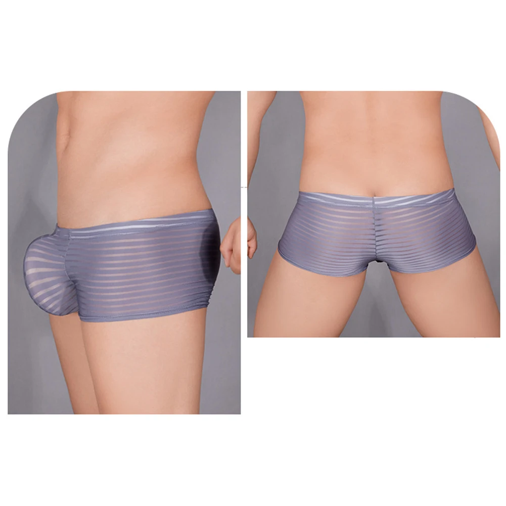 Sexy Men Boxer Striped See-through Briefs Pouch Stretch Underwear Ultra-thin Mesh Panties Elasticity Breathable Erotic Lingerie
Sexy Men Boxer Striped See-through Briefs Pouch Stretch Underwear Ultra-thin Mesh Panties Elasticity Breathable Erotic Lingerie