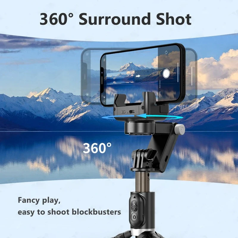 1-Axis Gimbal Selfie Stick Tripod with Remote Control, Auto Face Tracking Gimbal Stabilizer with Fill Light for iPhone Xiaomi
1-Axis Gimbal Selfie Stick Tripod with Remote Control, Auto Face Tracking Gimbal Stabilizer with Fill Light for iPhone Xiaomi