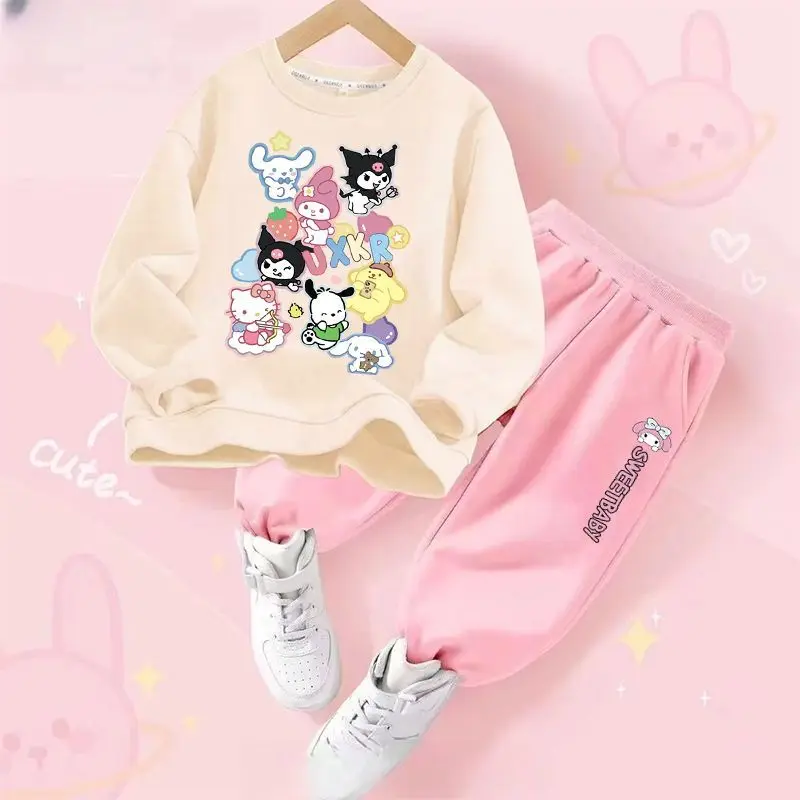New Sanrio Kuromi Hoodie Girls Kawaii Anime Kid Casual Comfortable Outside Wear Clothes Cute Cartoon Two-Piece Set Tide Kid Gift
New Sanrio Kuromi Hoodie Girls Kawaii Anime Kid Casual Comfortable Outside Wear Clothes Cute Cartoon Two-Piece Set Tide Kid Gift