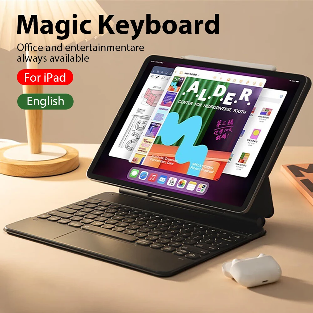 

Magic Keyboard Case For Ipad Pro 11 3rd 4th 12.9 5th 6th 2022 12 9 Funda For Ipad Air 5 4 10 10th Generation 10.9 Magnetic Cover