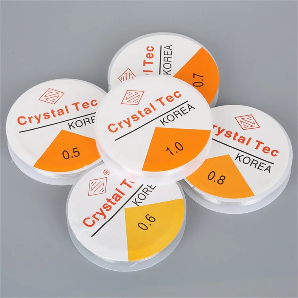 1rolls 0.5/0.6/0.7/0.8/1mm clear Nylon Strong stretch cord Jewellery thread beading Elastic line fishing wire jewelry making
1rolls 0.5/0.6/0.7/0.8/1mm clear Nylon Strong stretch cord Jewellery thread beading Elastic line fishing wire jewelry making