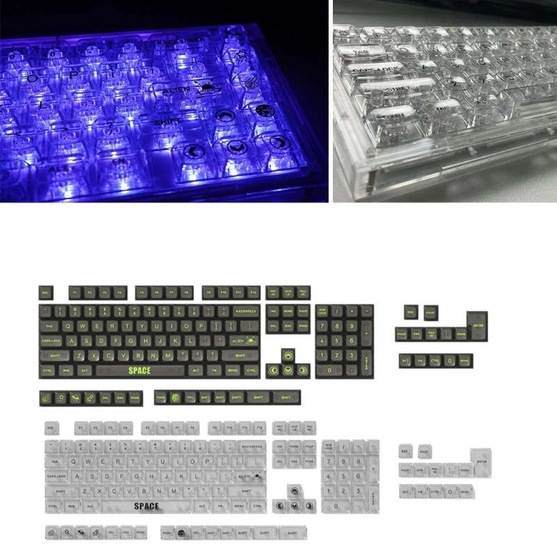 132 keys MDA Transparent Keycap Set RGB Backlit Keycaps for Gaming Mechanical Keyboard Dropship
132 keys MDA Transparent Keycap Set RGB Backlit Keycaps for Gaming Mechanical Keyboard Dropship