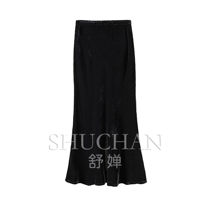 Trumpet / Mermaid Long Skirt Women New 2024 Spring Summer Velvet Floor-Length Skirt Designer Luxury
Trumpet / Mermaid Long Skirt Women New 2024 Spring Summer Velvet Floor-Length Skirt Designer Luxury