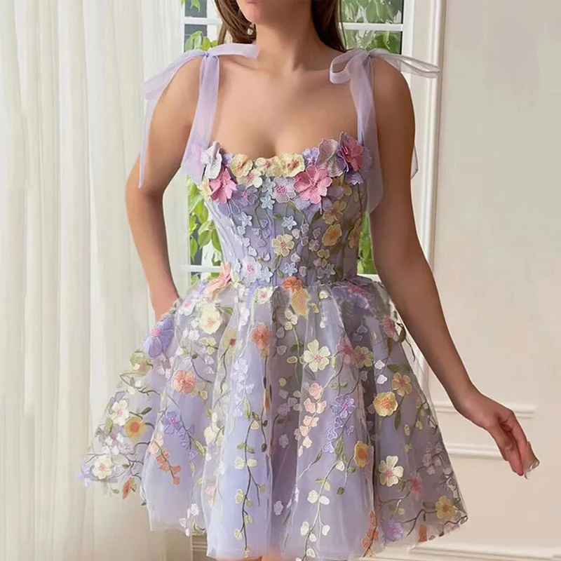 Sexy Slash Neck Embroidered Flower Dress 2024 Fashion Mesh Suspenders Party Dresses Ladies Elegant Sleeveless Waist Mini Dress
Sexy Slash Neck Embroidered Flower Dress 2024 Fashion Mesh Suspenders Party Dresses Ladies Elegant Sleeveless Waist Mini Dress