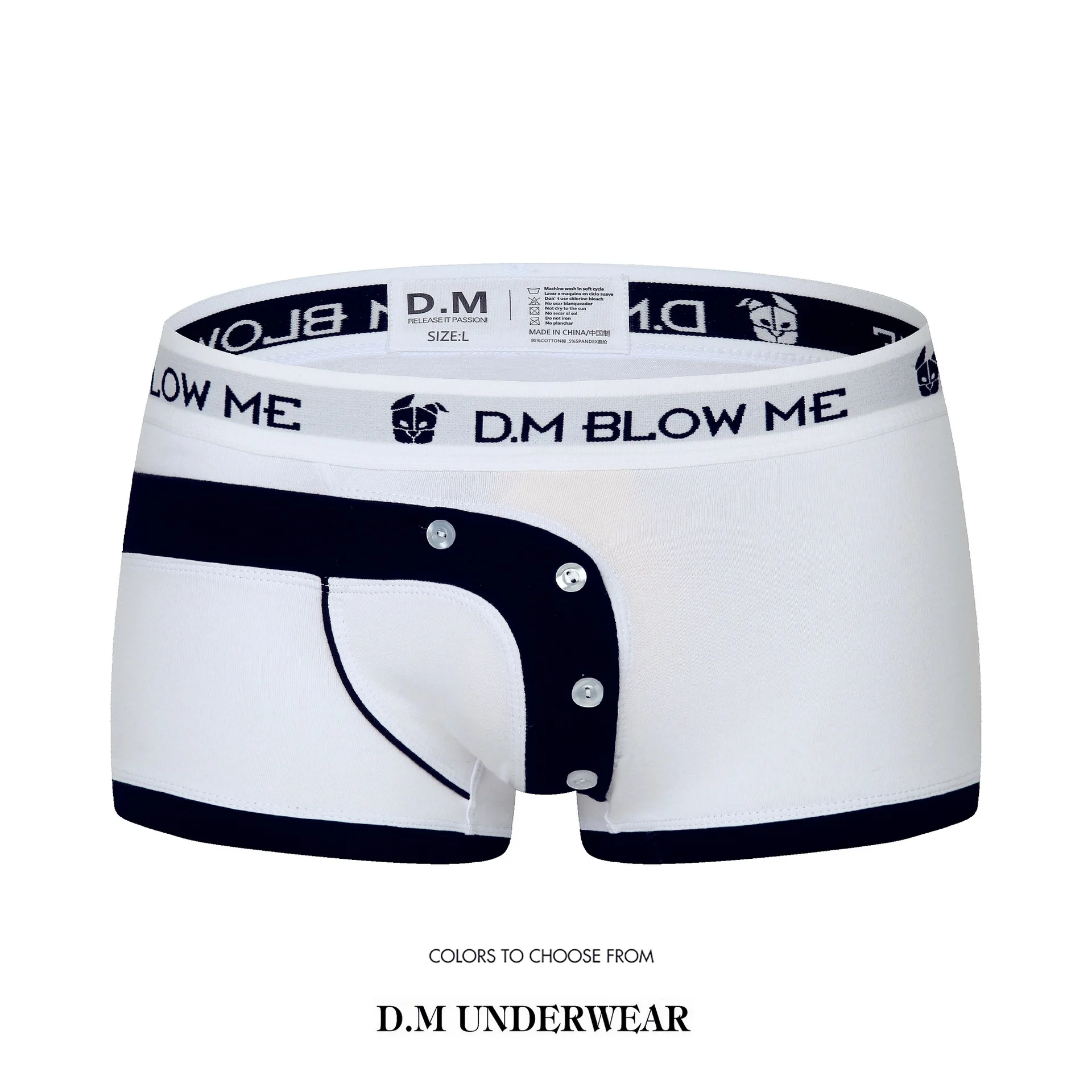 Men's Boxer Pants Solid Color Personality Underwear with Buttons Low Waist Sexy Comfortable Sports Underpants for Male Men
Men's Boxer Pants Solid Color Personality Underwear with Buttons Low Waist Sexy Comfortable Sports Underpants for Male Men