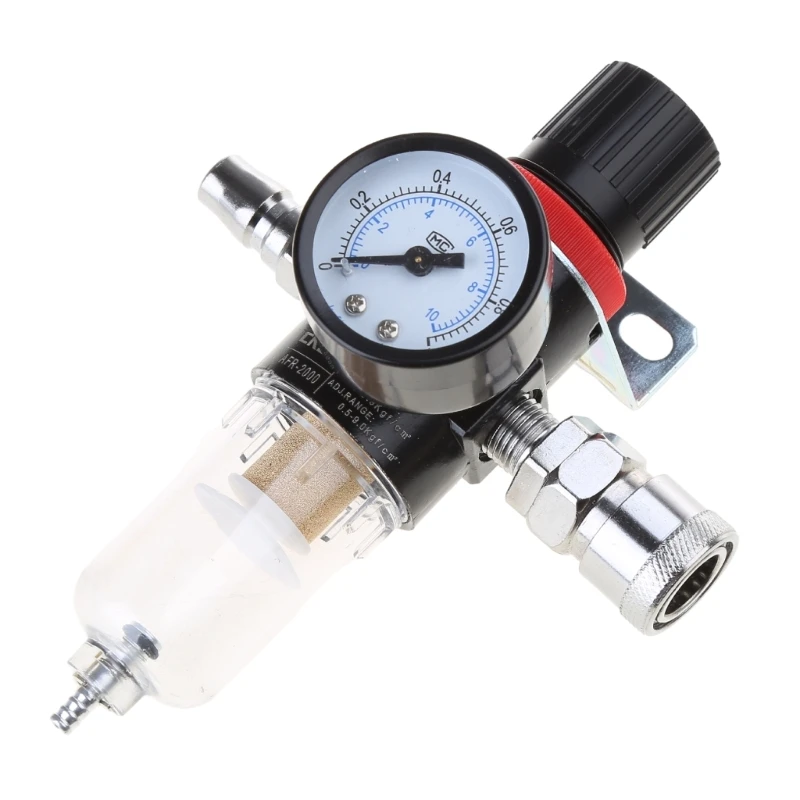 PT1/2" Water Separator Compressed Air Pressure Regulator with Pressure Gauge Accurate Reading Table Pressure Regulator M68E
PT1/2" Water Separator Compressed Air Pressure Regulator with Pressure Gauge Accurate Reading Table Pressure Regulator M68E