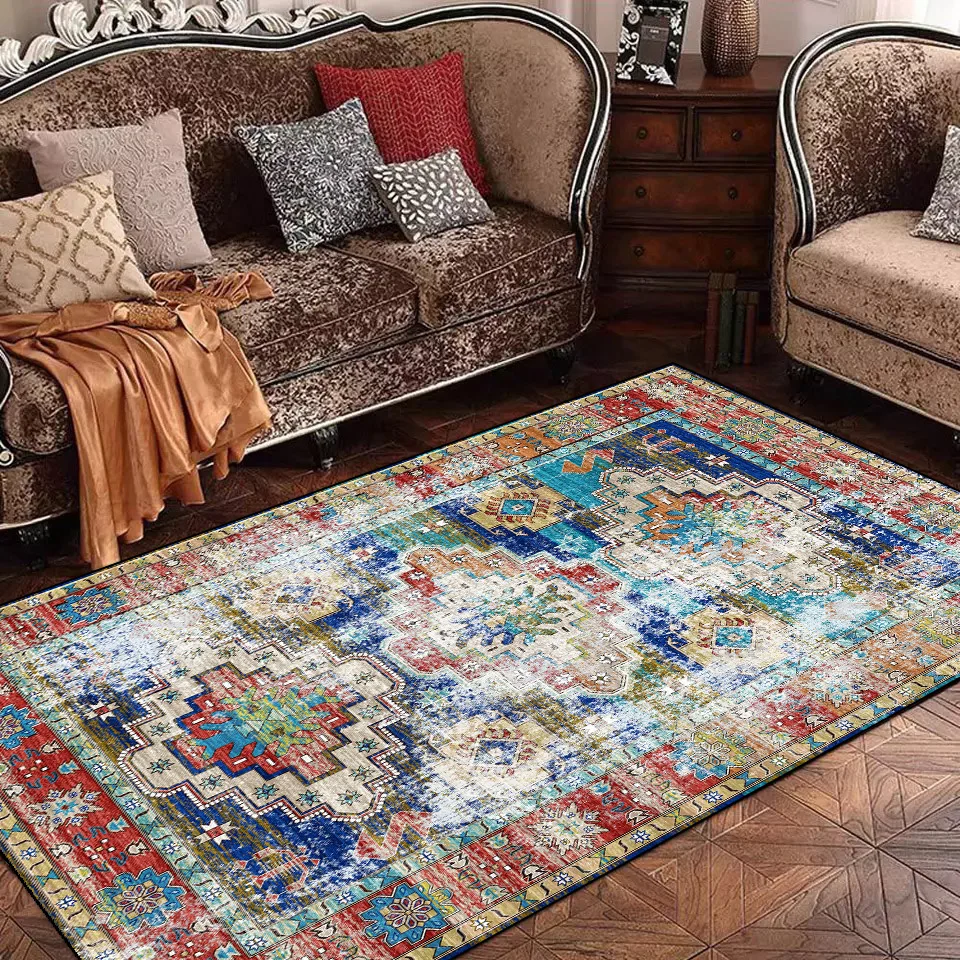 Vintage Persian Carpets For Living Room Ethnic Style Geometric Flower Pattern Floor Mat Home Decor Hallway Bedroom Bedside Rug
Vintage Persian Carpets For Living Room Ethnic Style Geometric Flower Pattern Floor Mat Home Decor Hallway Bedroom Bedside Rug