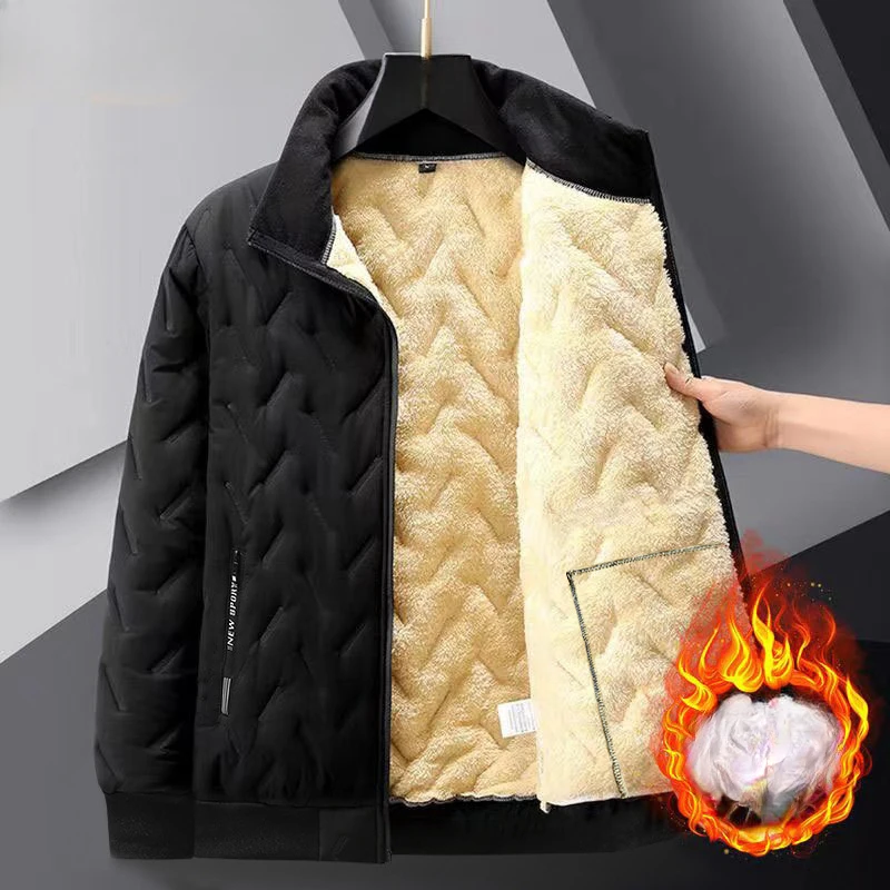 New Winter Lamb Fleece Jacket Men's Coat Standing Collar Thickened Warmth Plush Jacket for Men
New Winter Lamb Fleece Jacket Men's Coat Standing Collar Thickened Warmth Plush Jacket for Men