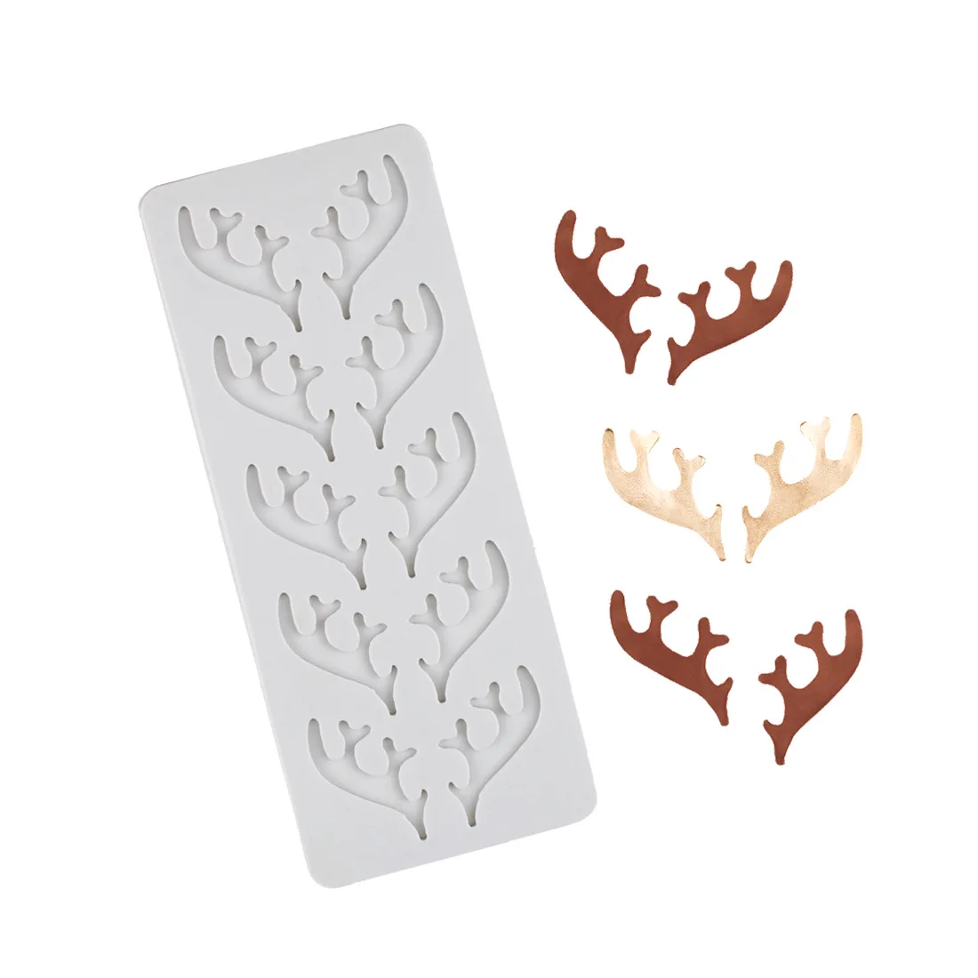 3D Christmas Elk Antler Silicone Mold DIY Fudge Chocolate Kitchen Cake Baking Decoration Tools Cookies Clay Plaster Resin Moulds
3D Christmas Elk Antler Silicone Mold DIY Fudge Chocolate Kitchen Cake Baking Decoration Tools Cookies Clay Plaster Resin Moulds