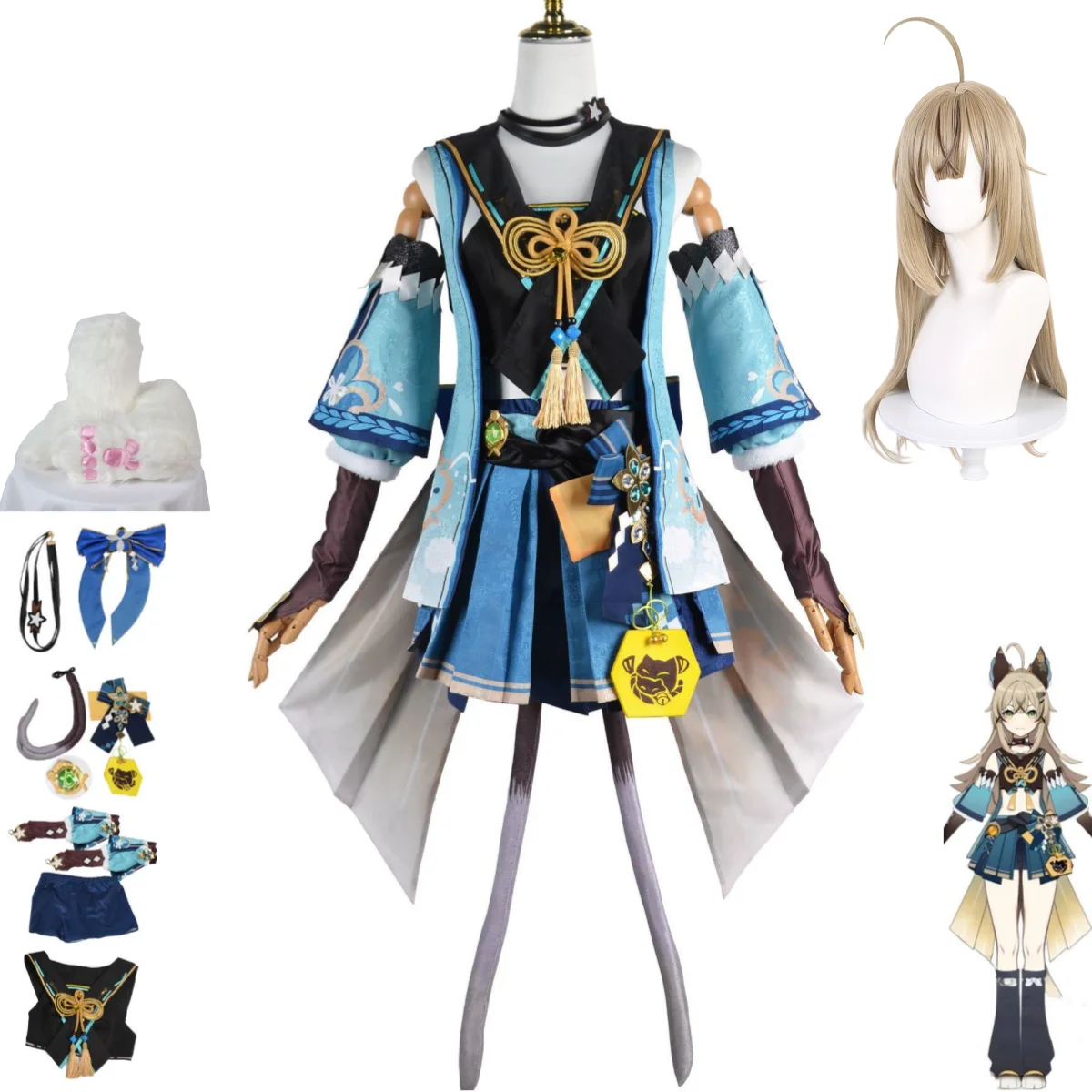 Anime Game Genshin Impact Kirara Cosplay Costume Inazuma Komaniya Express Delivery Man Wig Skirt Shoes Woman Kawaii Party Suit
Anime Game Genshin Impact Kirara Cosplay Costume Inazuma Komaniya Express Delivery Man Wig Skirt Shoes Woman Kawaii Party Suit