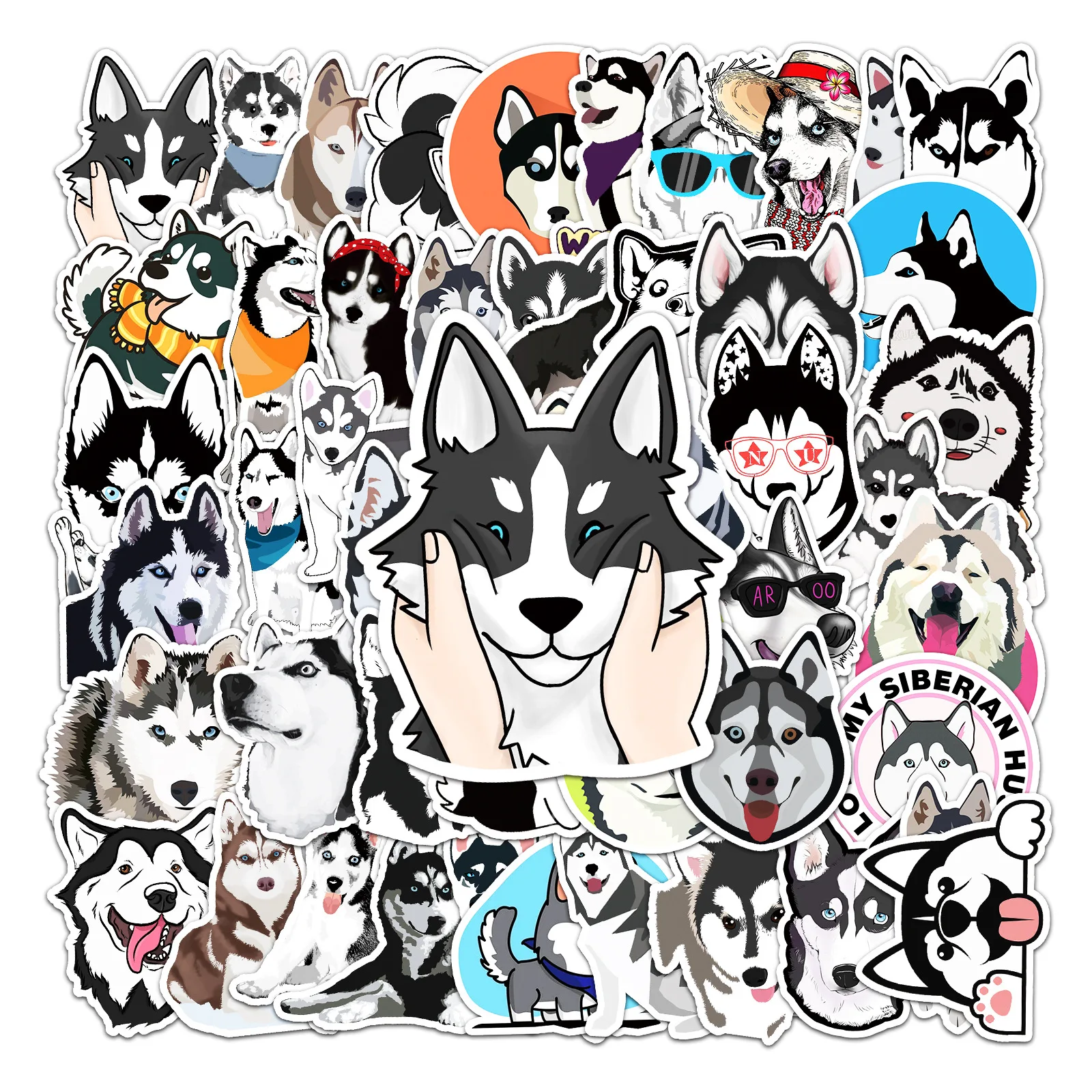 10/30/50PCS New Fashion Cartoon Husky Graffiti Sticker Helmet Laptop Skateboard DIY Personalized PVC Toy Reward Sticker Wholesal
10/30/50PCS New Fashion Cartoon Husky Graffiti Sticker Helmet Laptop Skateboard DIY Personalized PVC Toy Reward Sticker Wholesal