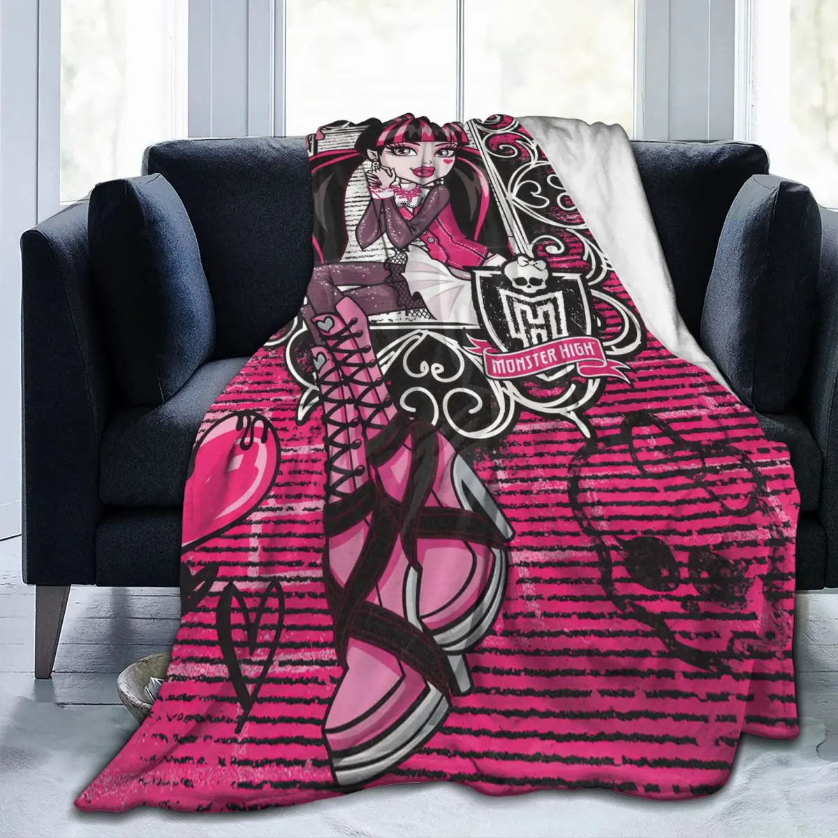 Draculaura Monster High Anime Blankets Fleece Spring Autumn Portable Super Soft Throw Blankets for Bed Couch Bedding Throws
Draculaura Monster High Anime Blankets Fleece Spring Autumn Portable Super Soft Throw Blankets for Bed Couch Bedding Throws