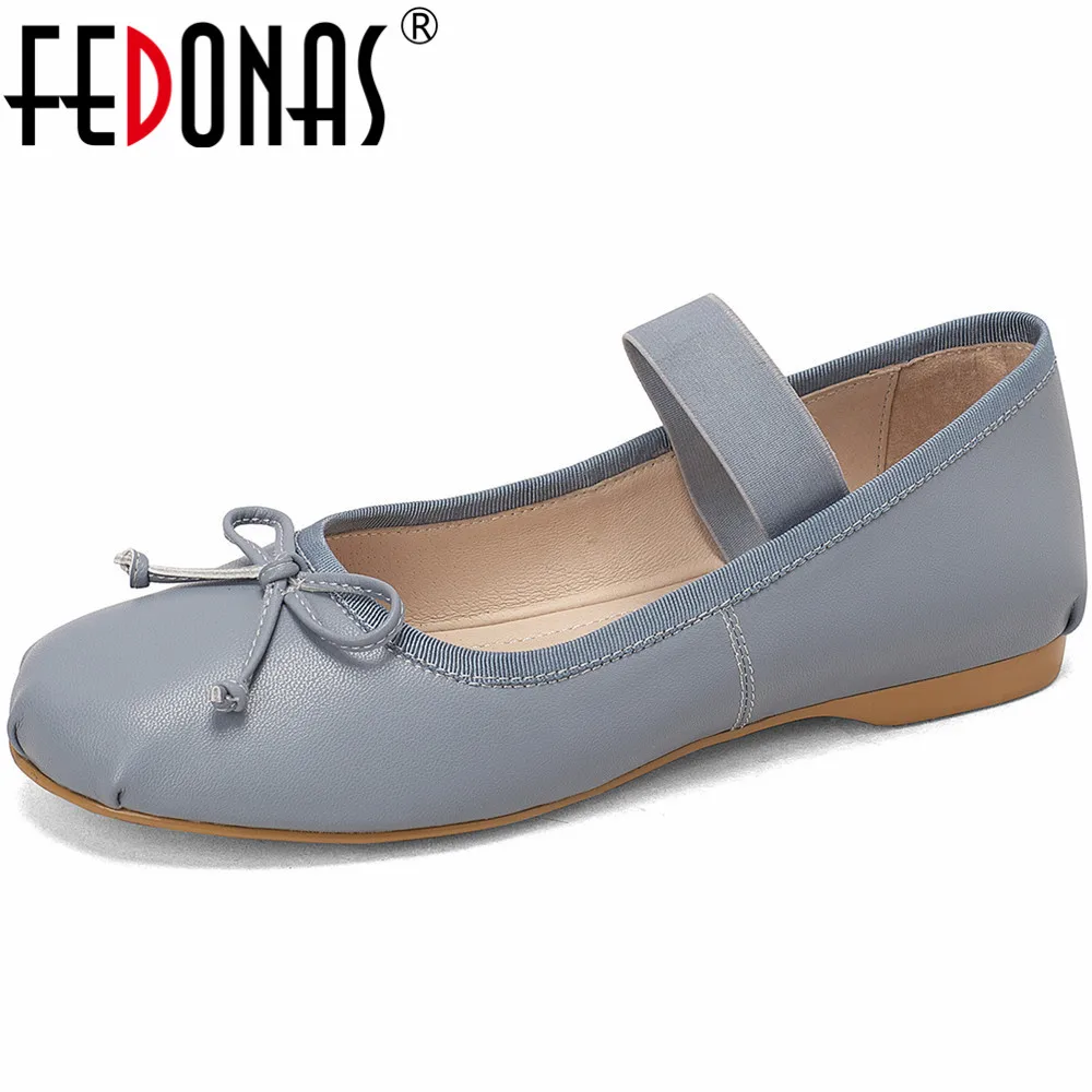 FEDONAS Sweet Women Flats Spring Summer Genuine Leather Butterfly-Knot Ballet Flats Round Toe Comfortable Casual Shoes Woman New
FEDONAS Sweet Women Flats Spring Summer Genuine Leather Butterfly-Knot Ballet Flats Round Toe Comfortable Casual Shoes Woman New