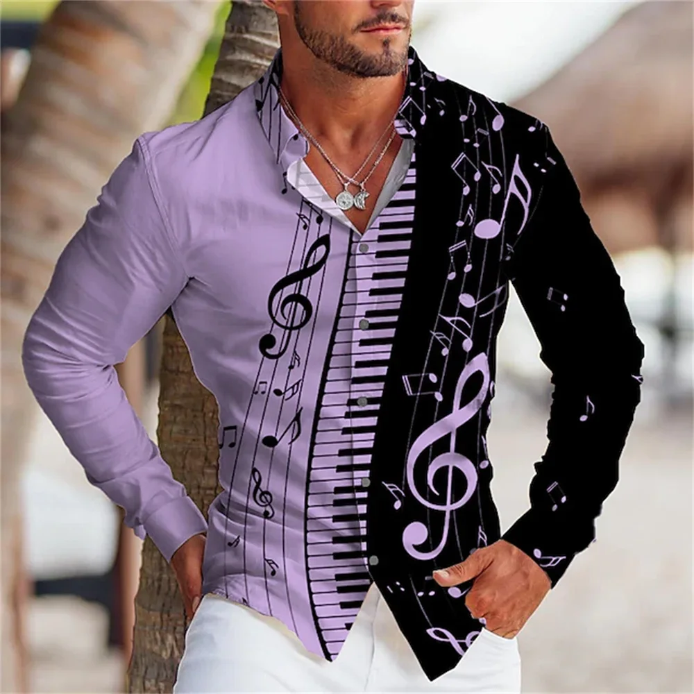 Hot selling men's music pattern printed long sleeved shirt designer creative street clothing soft and comfortable fabric s-6XL
Hot selling men's music pattern printed long sleeved shirt designer creative street clothing soft and comfortable fabric s-6XL