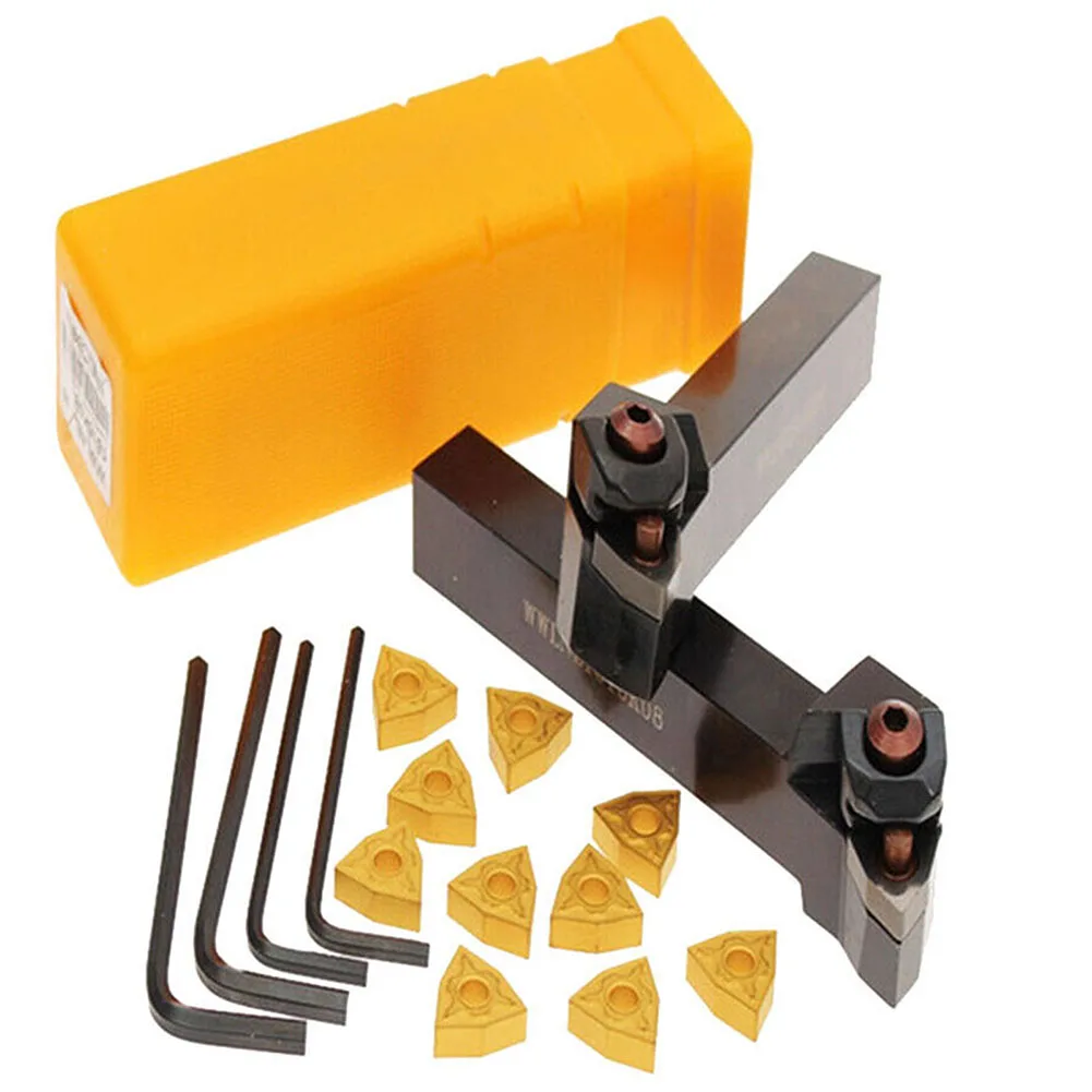 Exceptional Durability, WWLNR1616H08 Bracket + WWLNL1616H08 Bracket 4 Wrenches + 10pcs WNMG080404 Insert, Ensures Long Tool Life
Exceptional Durability, WWLNR1616H08 Bracket + WWLNL1616H08 Bracket 4 Wrenches + 10pcs WNMG080404 Insert, Ensures Long Tool Life