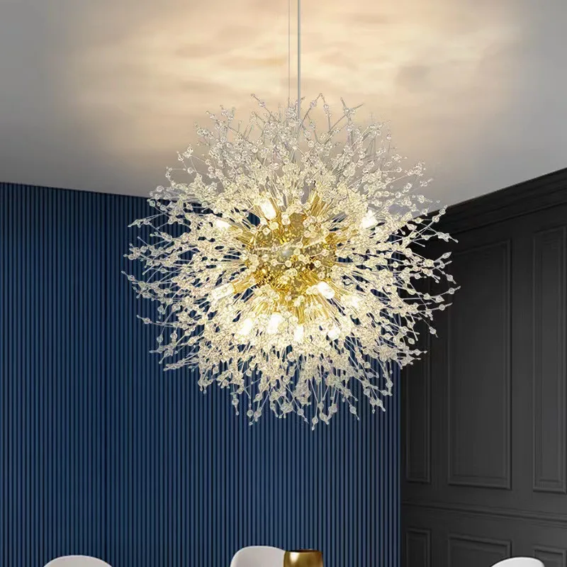 

G9 Crystal Snowflake Ceiling Light Living Room Kitchen Modern Chandelier for Bedroom Indoor Decorative LED Luxury Ceiling Lamps