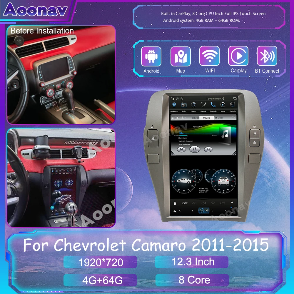 New Version Car Radio For Chevrolet Camaro 2011-2015 Multimedia Android Auto GPS Navigation Stereo Head Unit Carplay Player
New Version Car Radio For Chevrolet Camaro 2011-2015 Multimedia Android Auto GPS Navigation Stereo Head Unit Carplay Player