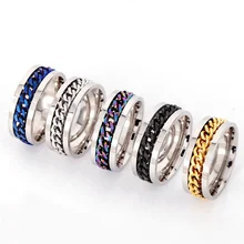 1PC Cool Men's Titanium Steel Chain Rotating Ring Open Beer Ring Fashion Creative Ring Beer Bottle Ring Opener
1PC Cool Men's Titanium Steel Chain Rotating Ring Open Beer Ring Fashion Creative Ring Beer Bottle Ring Opener