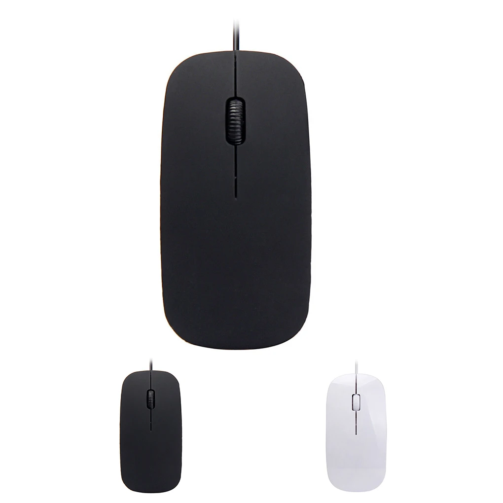 

Mouse Wired Mini Thin Computer Mouses Skin Touch Comfortable Computers Fitting Desktop Laptop Gift Keyboards Table