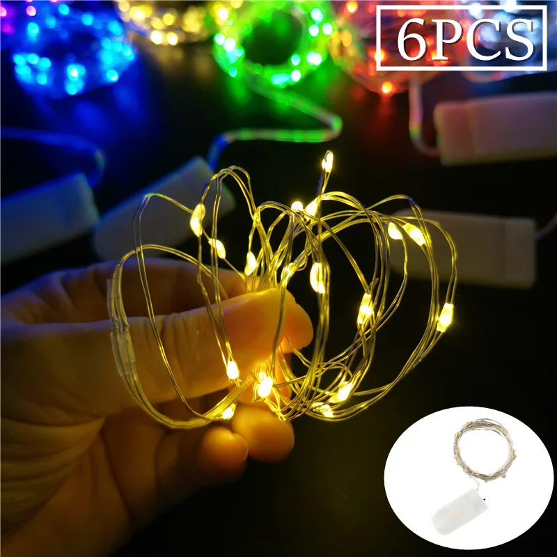 Garden Yard Decor CR2032 Battery 6PCS LED Fairy Lights Christmas Lamp Copper Wire String Lamp Wedding Garland Party Decoration
Garden Yard Decor CR2032 Battery 6PCS LED Fairy Lights Christmas Lamp Copper Wire String Lamp Wedding Garland Party Decoration