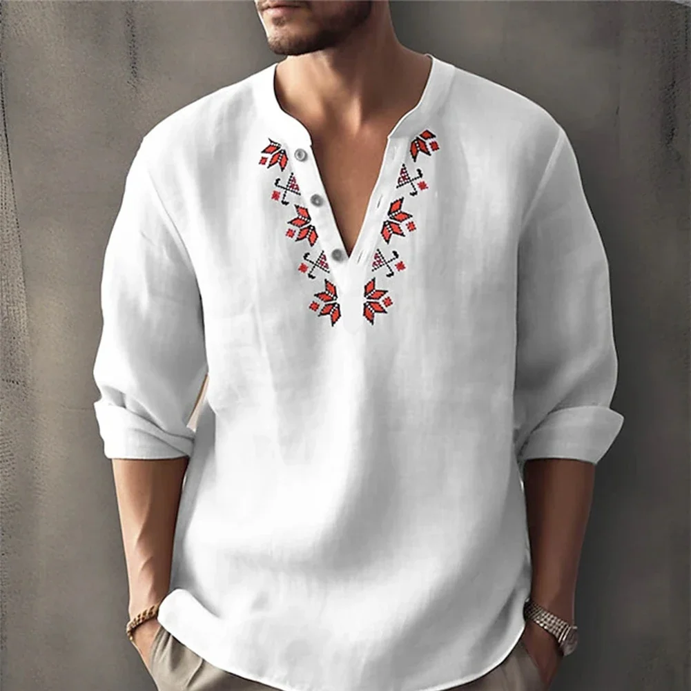 Blouse Man Shirt Men Cardigan Casual Henley Long Sleeve Men's New Mens Regular-Fit Shirt Solid T Shirts Thin Shirt
Blouse Man Shirt Men Cardigan Casual Henley Long Sleeve Men's New Mens Regular-Fit Shirt Solid T Shirts Thin Shirt
