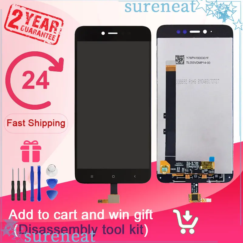 For Xiaomi Redmi Note 5A Standard 2GB/16GB LCD Display Touch Digitizer Screen Panel For Hongmi Note 5A Prime 3GB/32GB Parts
For Xiaomi Redmi Note 5A Standard 2GB/16GB LCD Display Touch Digitizer Screen Panel For Hongmi Note 5A Prime 3GB/32GB Parts