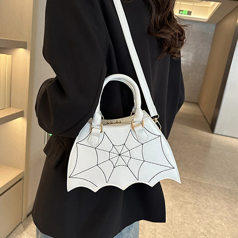 Gothic Halloween Bat Shoulder Bags for Women Punk Dark Style Handbag PU Leather Crossbody Bag Versatile Casual Messenger Bag
Gothic Halloween Bat Shoulder Bags for Women Punk Dark Style Handbag PU Leather Crossbody Bag Versatile Casual Messenger Bag