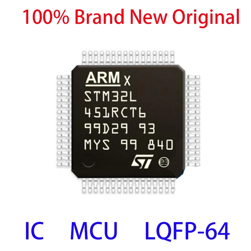 STM32L451RCT6 STM STM32L STM32L451 STM32L451RC STM32L451RCT 100% Brand New Original MCU LQFP-64 Chip IC
STM32L451RCT6 STM STM32L STM32L451 STM32L451RC STM32L451RCT 100% Brand New Original MCU LQFP-64 Chip IC