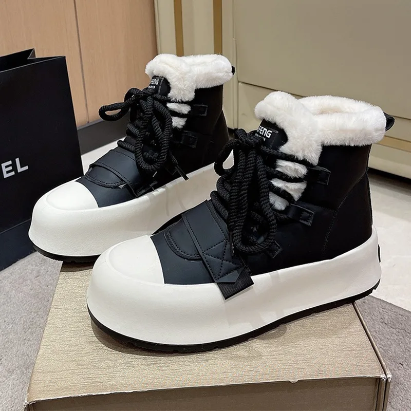 Flats Women Ankle Snow Boots Winter Warm Cotton Shoes 2024 Designer Lace Up Casual Walking Boots New Running Zapatillas Mujer
Flats Women Ankle Snow Boots Winter Warm Cotton Shoes 2024 Designer Lace Up Casual Walking Boots New Running Zapatillas Mujer