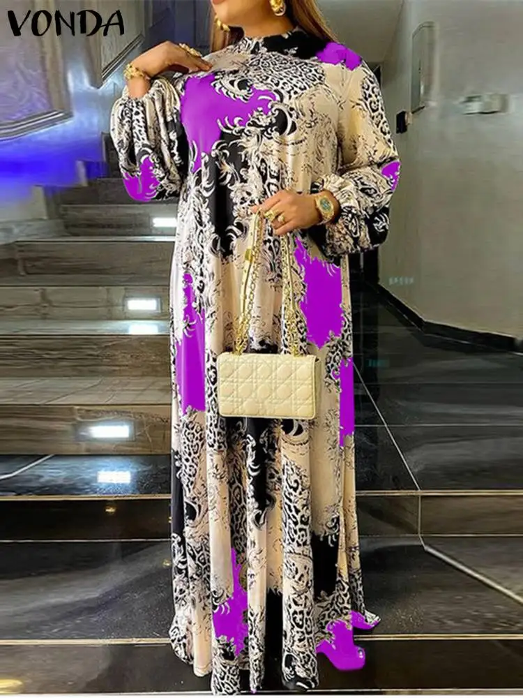VONDA 2023 Summer Maxi Dress Women Floral Printed Evening Party Dresses Lantern Sleeve Sundress Stand Collar Beach Vestido Robes
VONDA 2023 Summer Maxi Dress Women Floral Printed Evening Party Dresses Lantern Sleeve Sundress Stand Collar Beach Vestido Robes