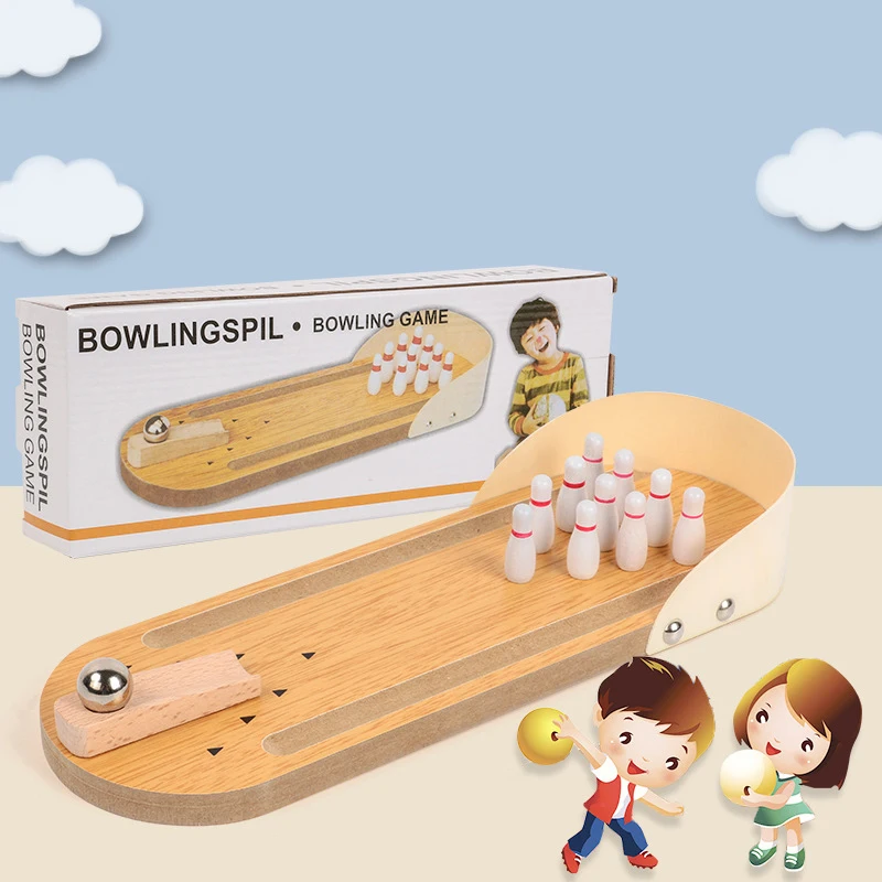 Children's educational toys Parent-child interactive mini version of bowling wooden toys
Children's educational toys Parent-child interactive mini version of bowling wooden toys