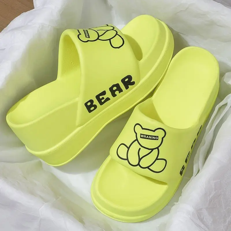 Summer Women's Cartoon Bears Platform Heeled SlippersLight EVA Slides Shoes Outdoor CasualSlippers Trend Slippers
Summer Women's Cartoon Bears Platform Heeled SlippersLight EVA Slides Shoes Outdoor CasualSlippers Trend Slippers