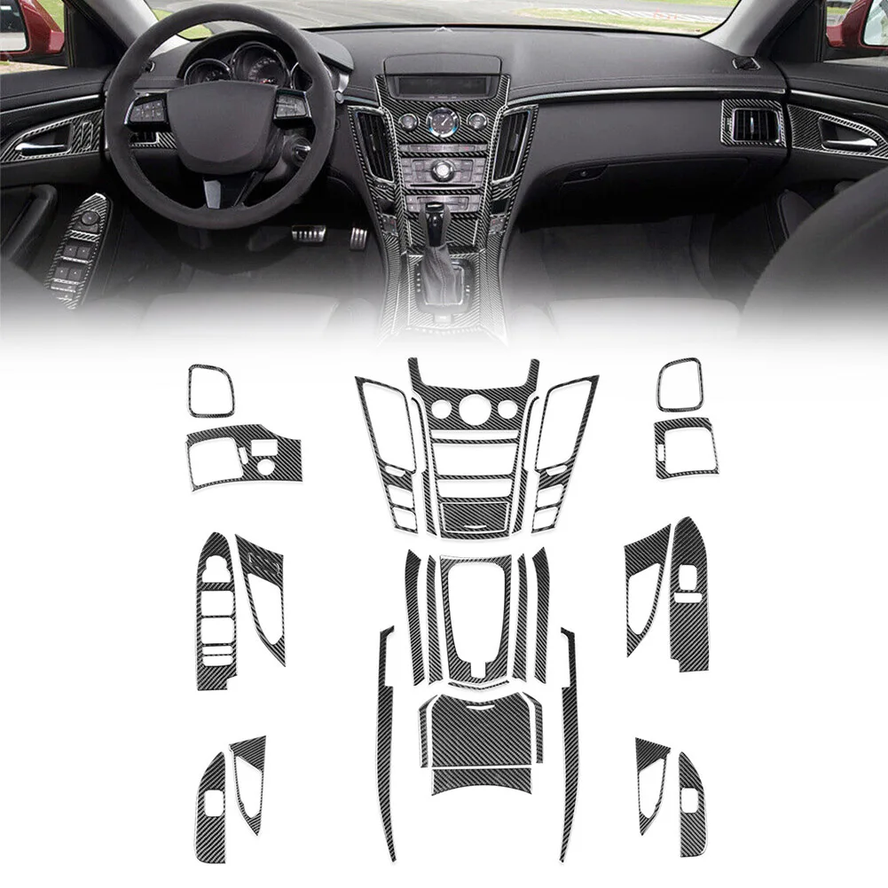 31Pcs Car Interior Carbon Fiber Full Set Sticker Gear Shift Panel Cover Interior Trim For Cadillac CTS 2008-13 Car Accessories
31Pcs Car Interior Carbon Fiber Full Set Sticker Gear Shift Panel Cover Interior Trim For Cadillac CTS 2008-13 Car Accessories