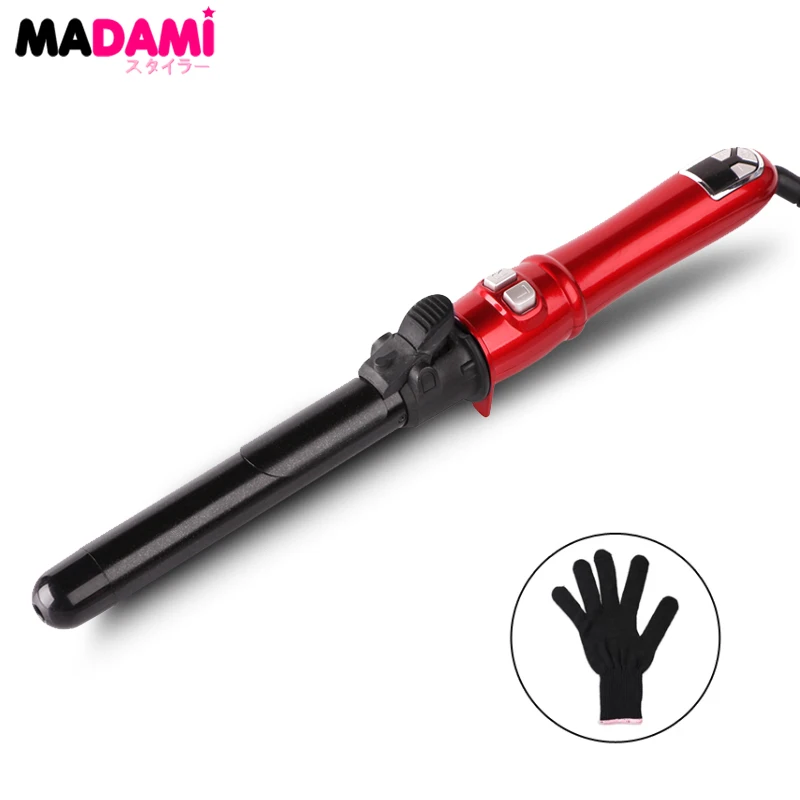 

Automatic Hair Curler 25mm Ceramic Auto Curling Iron Wand Professional Salon Curly Hair Styler LCD Screen Temperautre Display