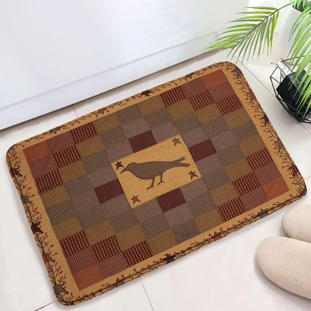 Retro Striped Star Printing Bath Mat Farmhouse Decor Pattern Doormat Floor Mats Non Slip Carpet Rugs Door Mats for Entryway
Retro Striped Star Printing Bath Mat Farmhouse Decor Pattern Doormat Floor Mats Non Slip Carpet Rugs Door Mats for Entryway