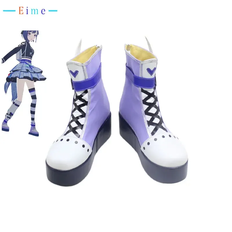 

PJSK 25Hours Shinonome Ena Cosplay Shoes Game Project Sekai Colorful Stage PU Leather Shoes Halloween Party Boots Custom Made