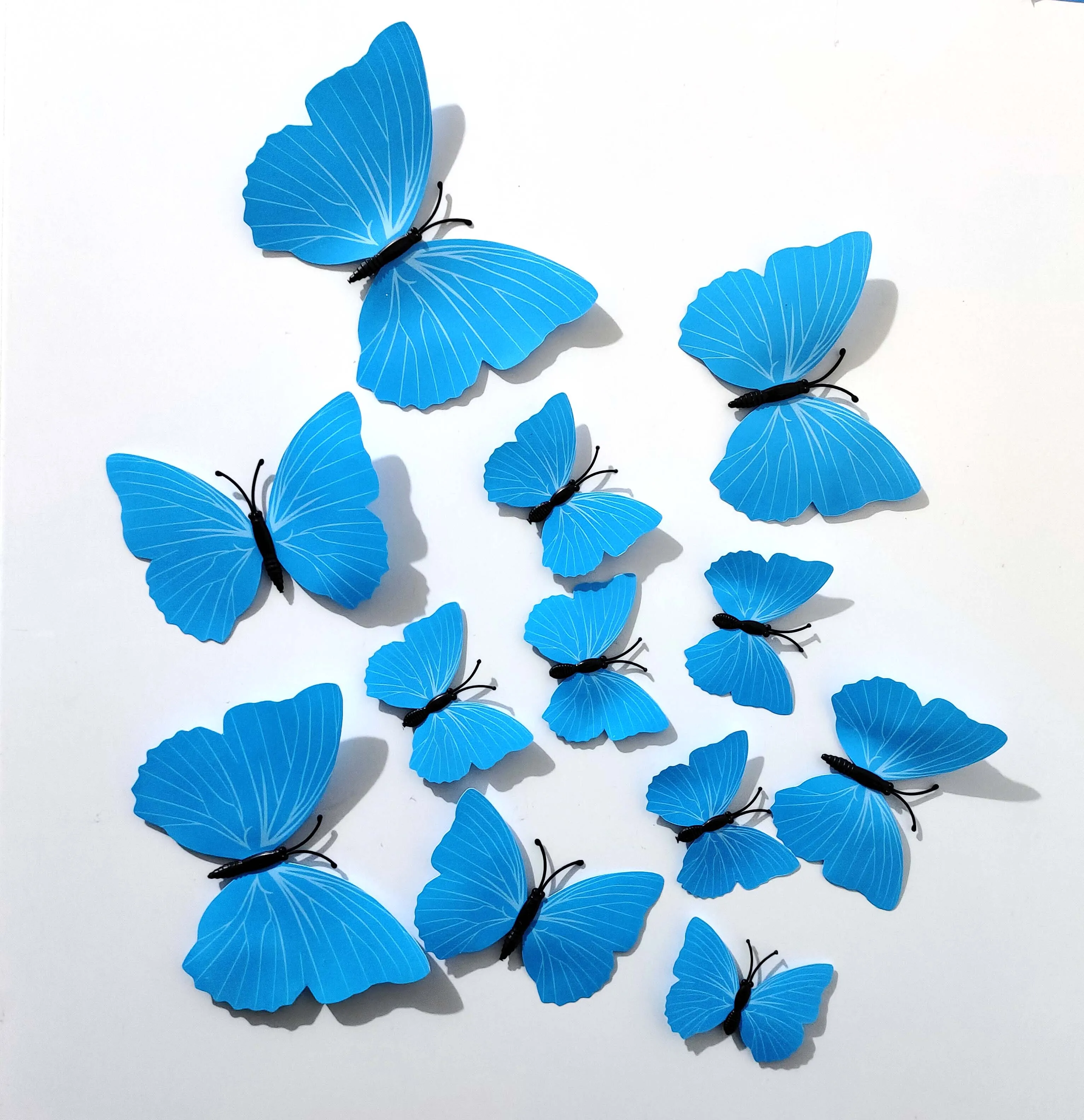 

12Pcs/Set Butterfly Wall Stickers Living Room Butterflies For Wedding Party Decoration Home 3D Fridge Decals Wallpaper