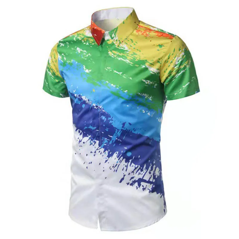 Mens Short Sleeve 3D Irregular Graphic Print Summer Shirts Casual Turn-Down Collar Males Blouse Clothing Size 5XL
Mens Short Sleeve 3D Irregular Graphic Print Summer Shirts Casual Turn-Down Collar Males Blouse Clothing Size 5XL