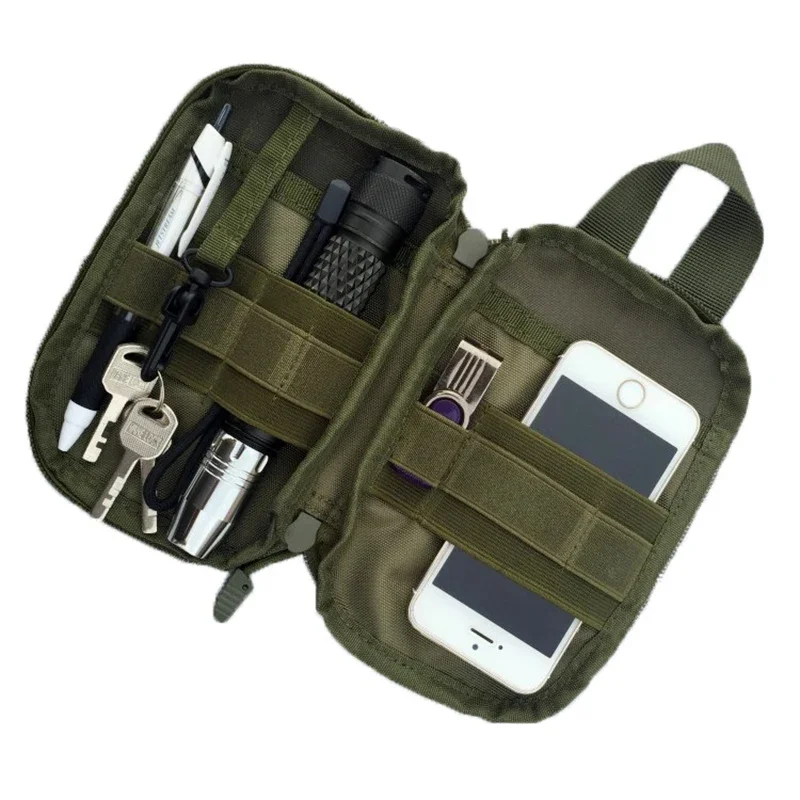 

1000D Nylon Tactical Bag Outdoor Molle Hunting Waist Fanny Pack Mobile Phone Pouch Belt Waist Bag EDC Gear Bag Gadget