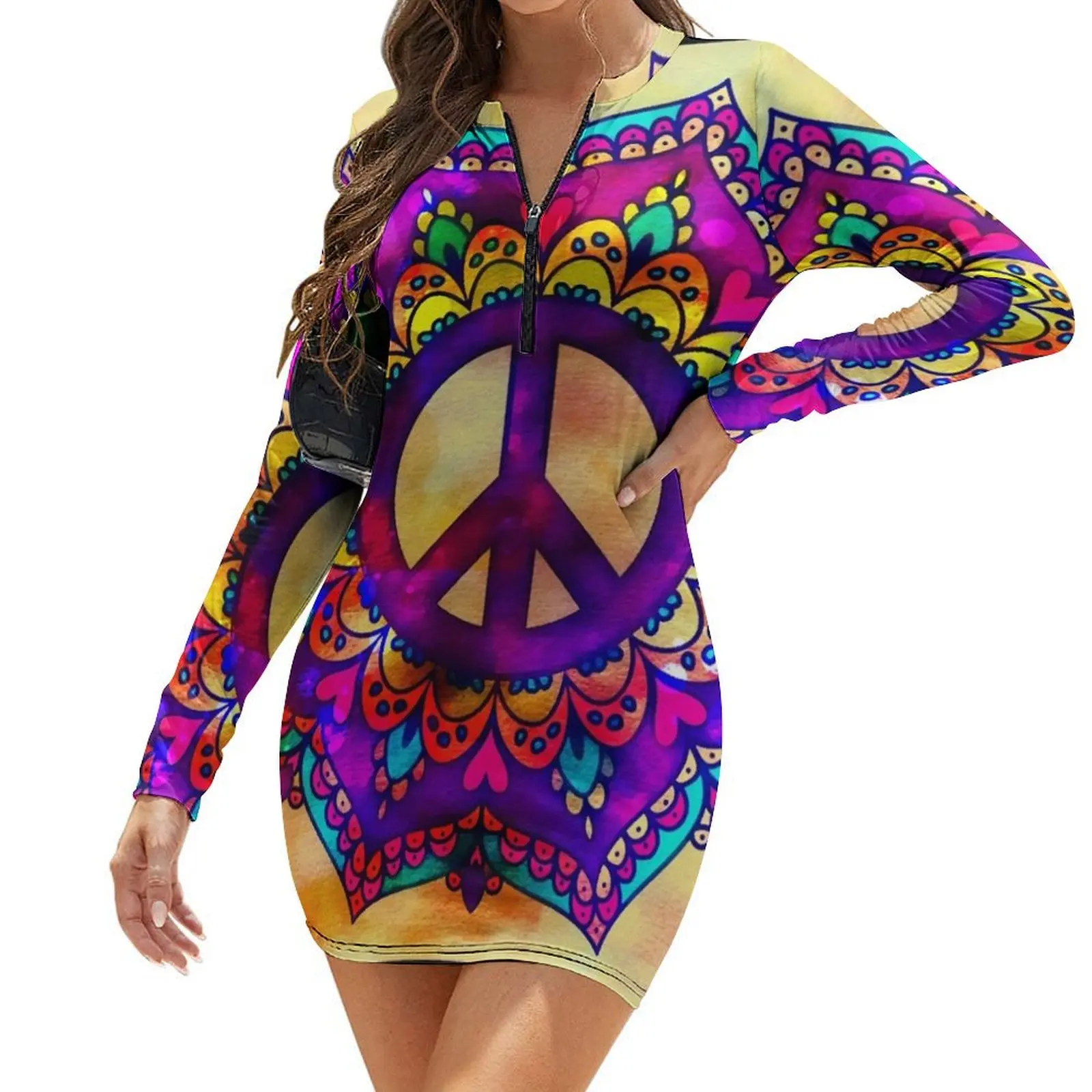 Flower Peace Mandala - 45b Long-Sleeve Bodycon Dress dress for women birthday dress for women
Flower Peace Mandala - 45b Long-Sleeve Bodycon Dress dress for women birthday dress for women