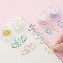 10 Pcs Cute Water Drop Shape Clip Metal Bookmark Creative Paper Clip Message Folder Book Page Clip
10 Pcs Cute Water Drop Shape Clip Metal Bookmark Creative Paper Clip Message Folder Book Page Clip