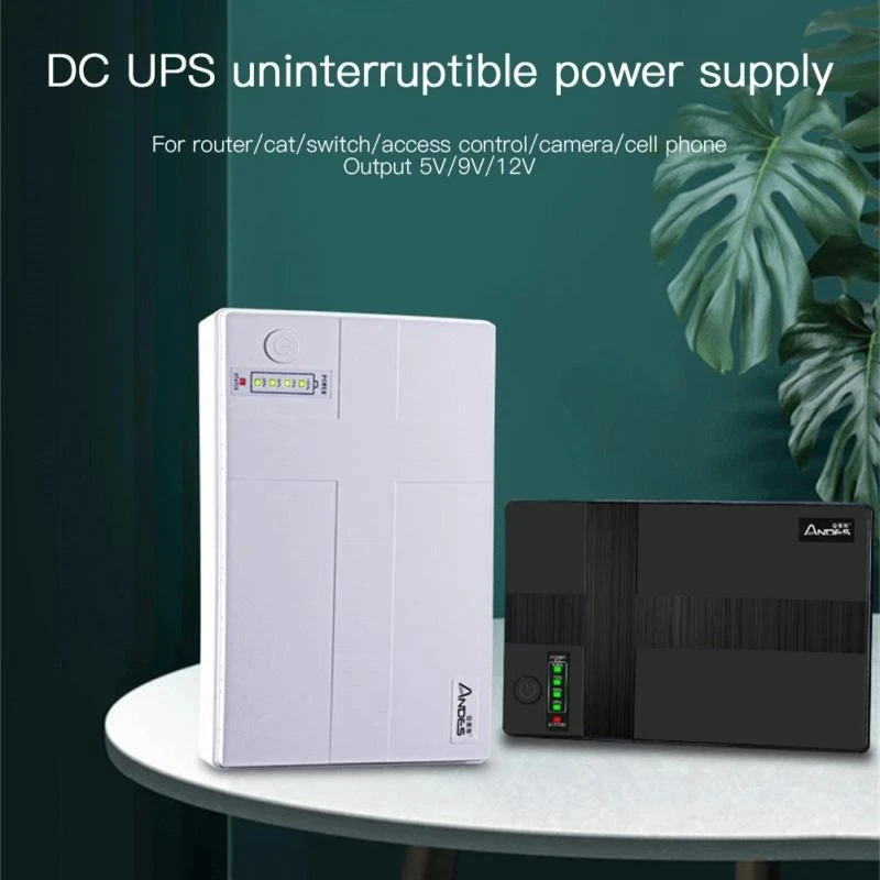

10400mAh Mini Portable UPS 5V/9V/12V Uninterruptible Power Supply WiFi, Router Large Capacity Standby Power Adapter for WiFi