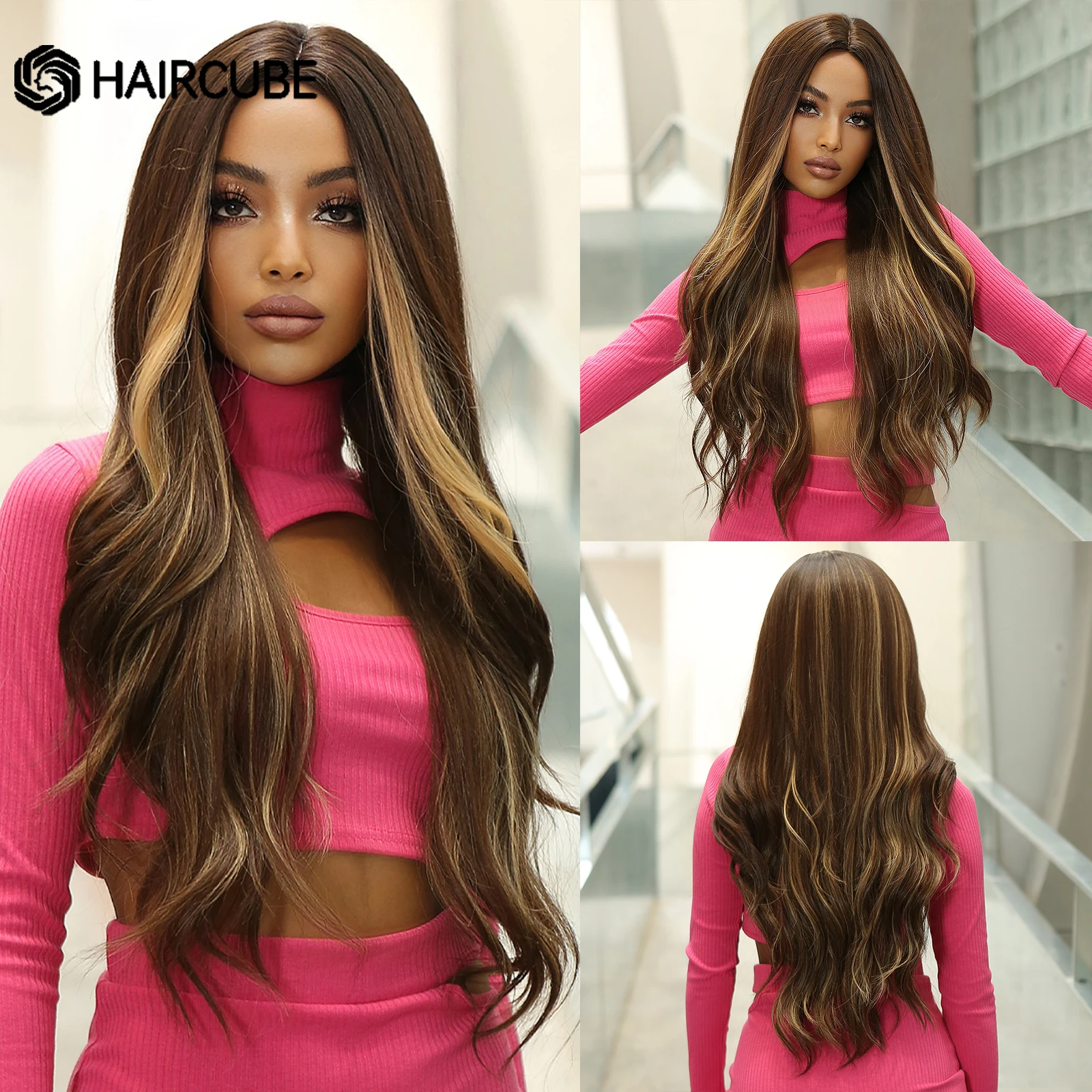 Парик HAIRCUBE синтетический коричневый естественный светлый оттенок длинные волнистые парики для чернокожих женщин средняя часть Вечеринка ежедневный термостойкий парик
Парик HAIRCUBE синтетический коричневый естественный светлый оттенок длинные волнистые парики для чернокожих женщин средняя часть Вечеринка ежедневный термостойкий парик